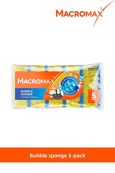 MACRO MAX مجموعة من 5 اسفنجة أطباق فقاعية، تقنية رغوة كبيرة الحجم للغاية
