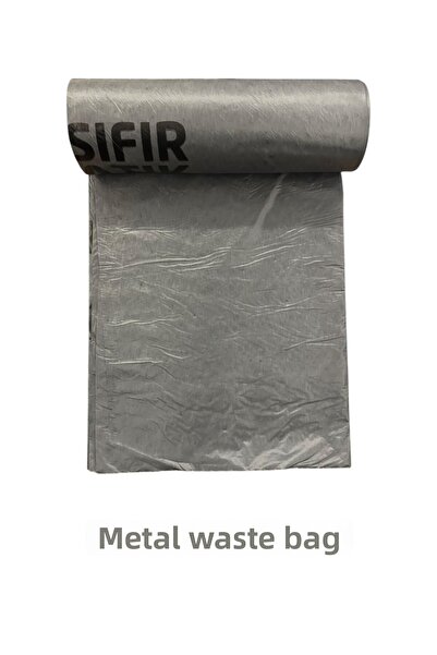 MaxCleanGrosmar كيس نفايات معدني رمادي 10 قطع 80x110 سم