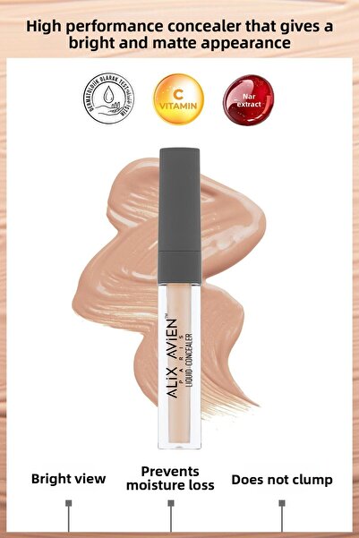 Alix Avien كونسيلر سائل كثيف تحت العين يوفر مظهرًا مشرقًا - كونسيلر سائل 105 ...