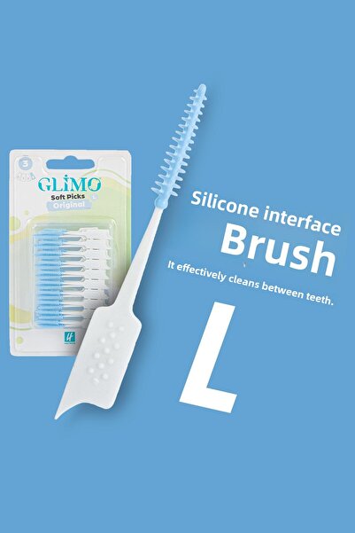 Glimo Precision Cleaning Silics Interdental Brush - Gum Friendly Plaque and Bacteria Overgrowing