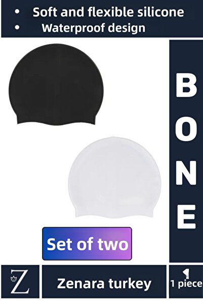 Zenara Висококачествена водоустойчива еластична мека шапка за плуване в басей...