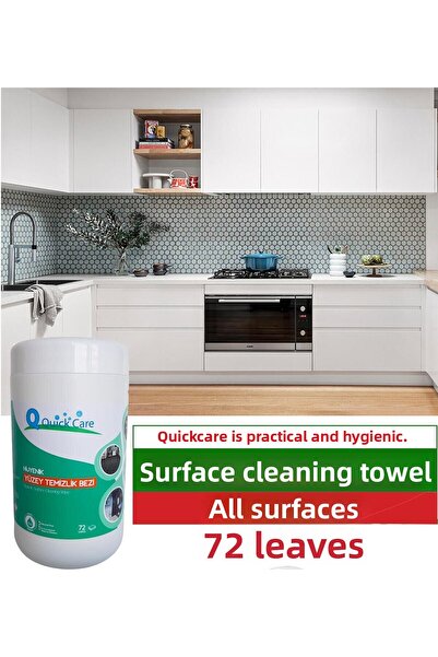Sole منشفة تنظيف الأسطح المطهرة من Quıckcare، 72 ورقة، مناديل دلو معطرة بالصبار