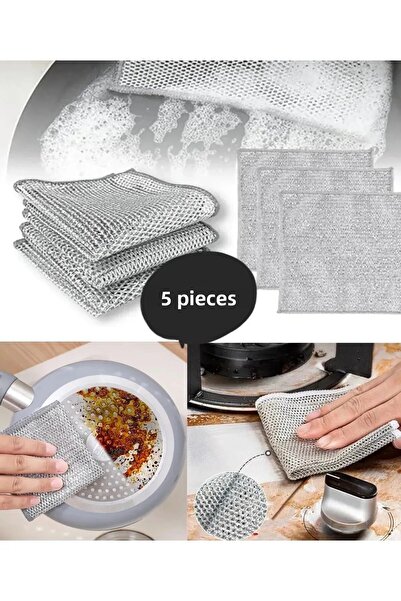 Trouvaille 1 Double Layer Inox Wire Cloth - 20X20 Dishcloth, Non-Scratch