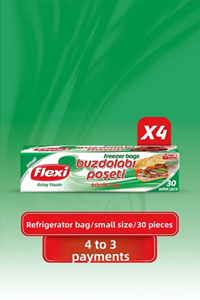 Flexi Refrigerator Bag Small Economic Pack of 4 (120 Bags)