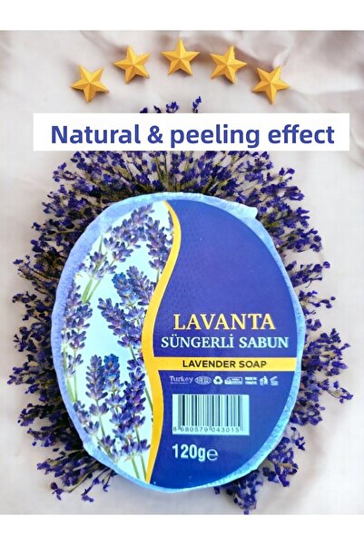MANİSA BİRLİK Sponge Natural Soap Lavender 120 Gr 1 piece