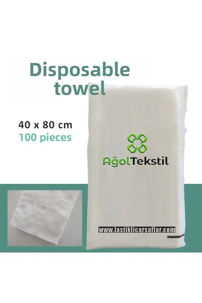 ağol tekstil مناشف للاستخدام مرة واحدة – 100 قطعة (40×80 سم) |   حل عملي