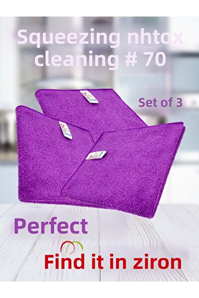 Ziron Lavetă de curățare multifuncțională din microfibră care nu se abură – u...