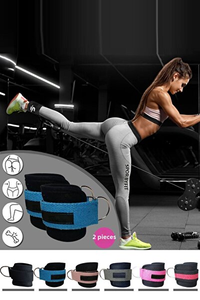 Spor Byfit Curea pentru gleznă cu inel în D, aparat de tracțiune cu greutăți ...