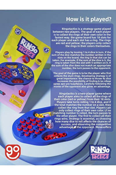 Go Toys Ringo Tactics Simple Addition Process Developer Entertainment Activity Number Wars Educational Toy