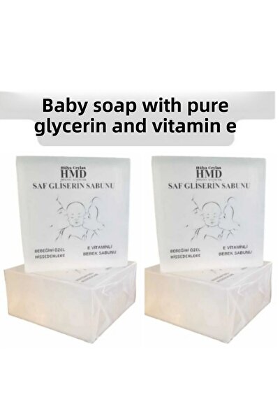 HMD BİTKİSEL KOZMETİK Glow Pure Glycerin Baby Soap X 2 Vitamin E Moisturizing...