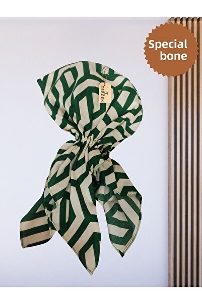 Tergek Πράσινο-Εκρού Γυναικείο Αθλητικό Μπαντάνα - Πρακτικό καθημερινό ελαστι...