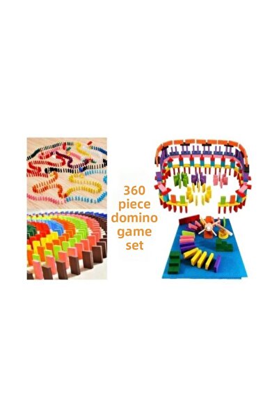 Hobi Eğitim Domino Game Wooden 360 Pieces