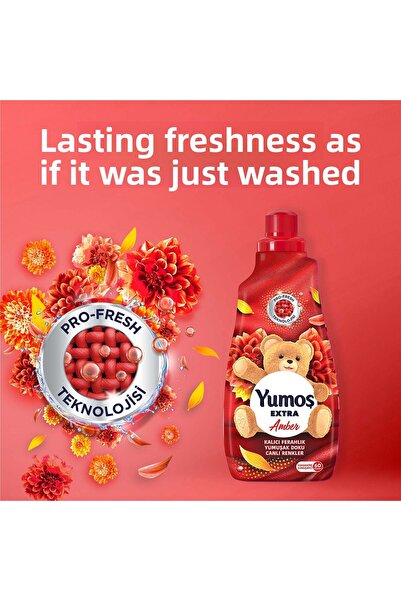 Yumoş Softener 1440 ml Sakura X1 Softener Lilyum X2 Softener Amber X1