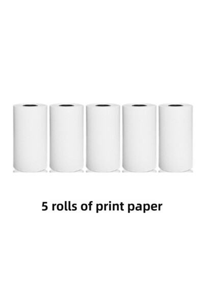 Choice 5 قطع طابعة ورقية حرارية صغيرة محمولة بتقنية البلوتوث اللاسلكية الذكية طابعات حرارية محمولة St