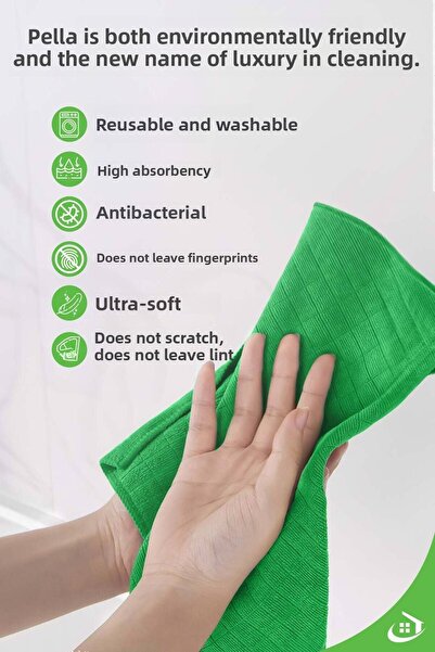pella 6 Pack Countertop Cloth Imported 40X40Cm High Water Absorbent Kitchen Cleaning Cloth