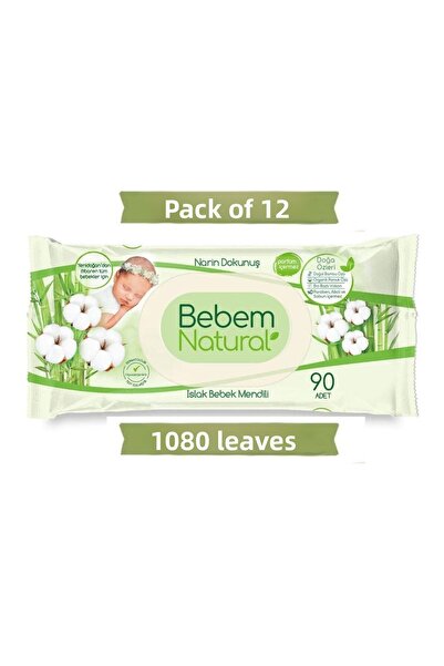 Bebem Natural مناديل مبللة للأطفال حساسة الملمس 1080 ورقة