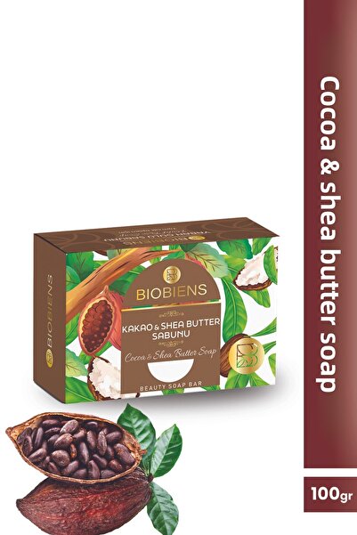 Biobiens 100 جرام صابون زبدة الشيا بالكاكاو - أنيق ومفيد
