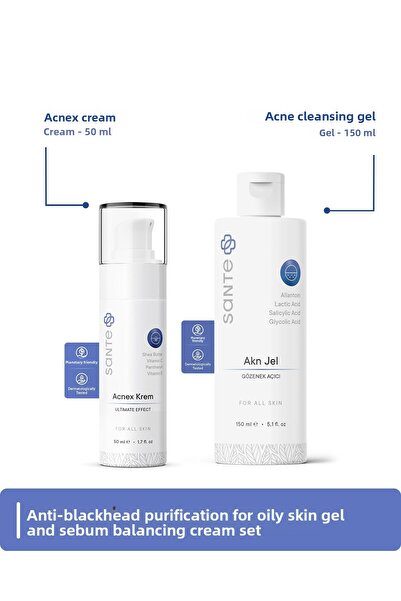 SantePlus جل تنظيف حب الشباب سانتي بلس - 150 مل، كريم حب الشباب المضاد لحب ال...