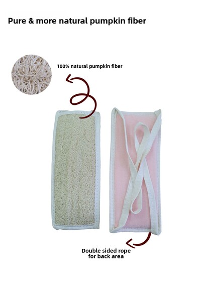 Bilian حقيبة ظهر طويلة من ألياف اليقطين الطبيعية، حقيبة حمام، عضوية 100%، للع...