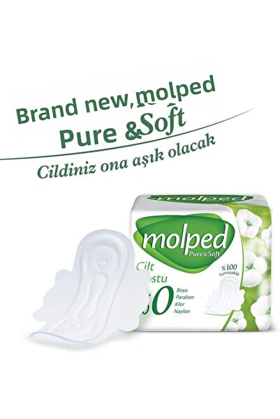 Molped Super Eco Hygienic Pad Pure & Soft 18 Long X 3 Pack