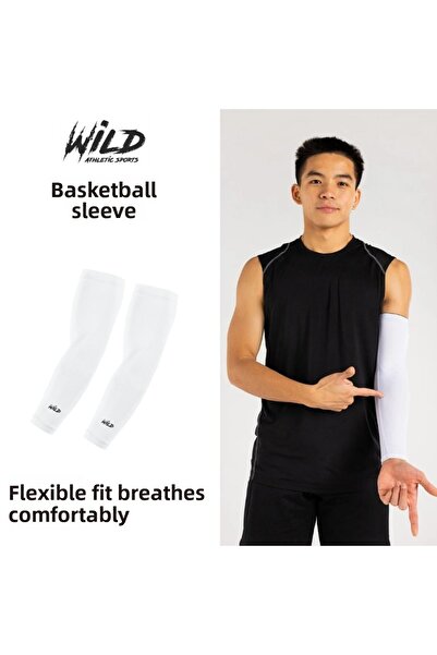 Wild Athletic Sports White Pair - Unprotected Basketball Sports Sleeve