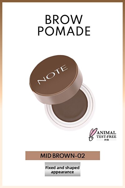 NOTE Brow Pomade Kalıcı Kaş Pomadı - 02 Mid Brown - Kahverengi
