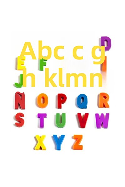 Miniland 308 bucăți de litere mari magnetice
