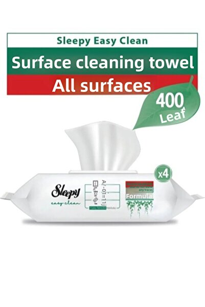 Sleepy منشفة تنظيف الأسطح سهلة التنظيف 400 ورقة