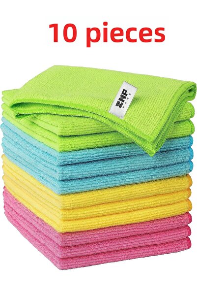 Znp Home Πανί καθαρισμού Terry Microfiber 10 Pack - 40x40 Κουζίνα Δάπεδο Μπάνιο