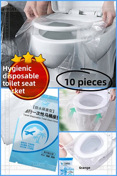 Generic Brand 10 Pieces of Toilet Seat Covers Practical and Hygienic Disposab...
