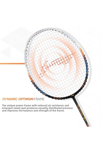 Li-Ning Air Force 80 Lite Carbon Fibre Strung Badminton Racket with Free Full Cover
