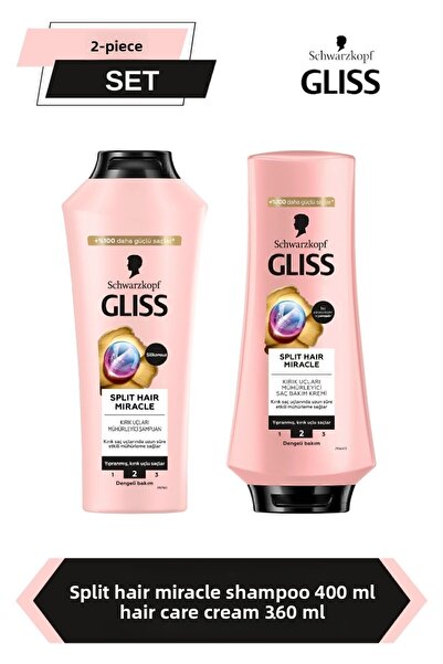 Gliss Split Hair Miracle Shampoo 400 ml + Split Hair Miracle Conditioner 360 ml