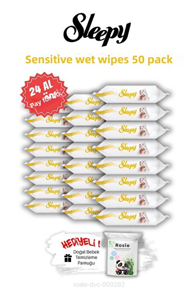 Sleepy مناديل إسريك 24 اشتري 20 ادفع سليبي سينسيتيف 50 وروزي
