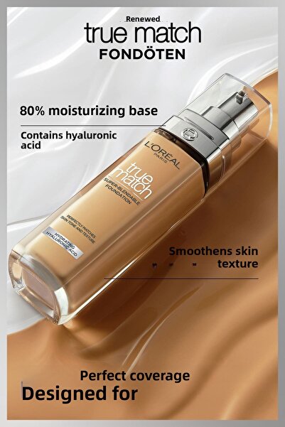 L'Oreal Paris True Match 3N Foundation - Caring, Neutral Lower Tone