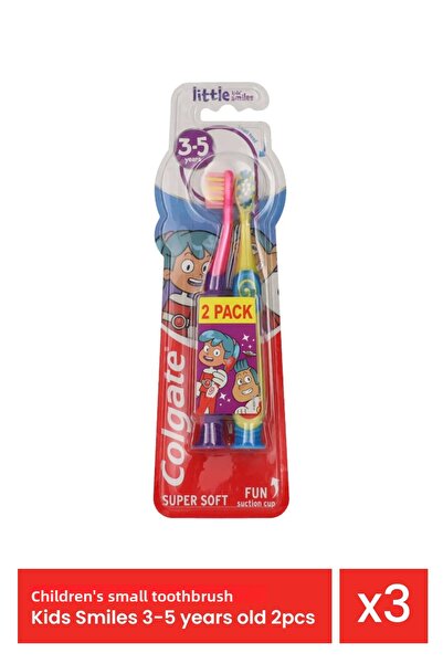 Colgate Παιδική οδοντόβουρτσα Little Kids Smiles 3-5 ετών 2 τεμάχια x 3 τεμάχια