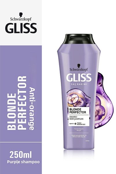 Gliss Blonde Perfector - Purple Shampoo 250 ML x 3 Pieces