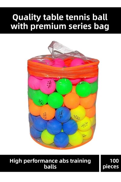 Pastimore Quality Table Tennis Event 100 Pcs Mixed Color Vivid Pompom Balls w...