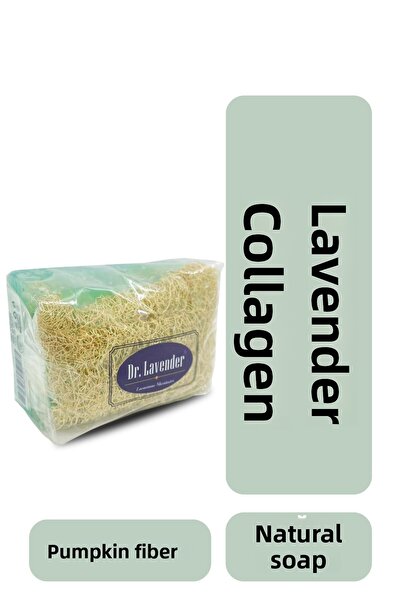 Dr.Lavender صابون طبيعي بالكولاجين واللافندر من ألياف اليقطين 130 جرامتأثير ا...
