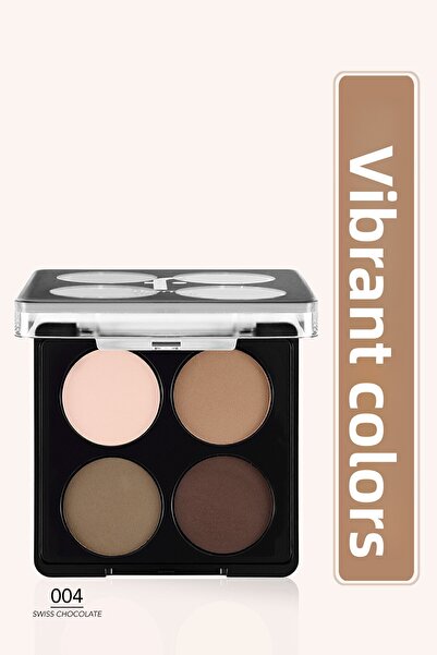 Flormar 004 SwIss Chocolate Matte & ShImmer Eyeshadow Palette - Color Eyeshadow Palette - 8682536051187