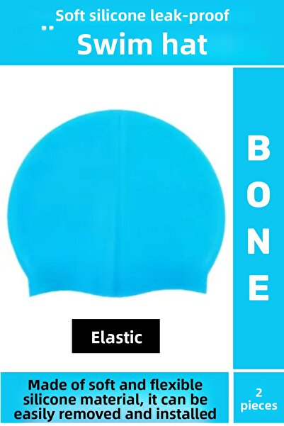 Wintoup Custom Production Waterproof Elastic Swimmer Pool Sea Swimming Cap Soft Silicone Cap 2Pcs