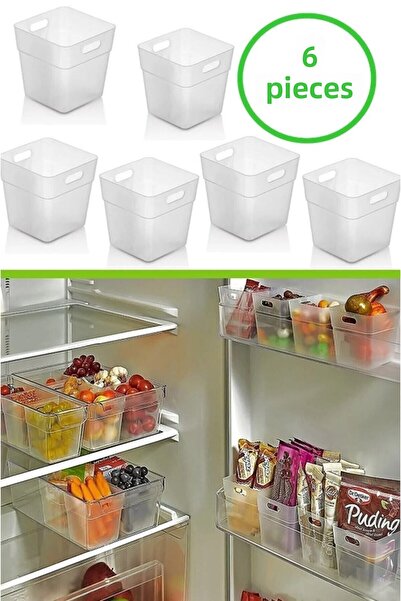 Hilamingo Home Set de 6 cutii de organizare pentru frigider și organizator în ușă