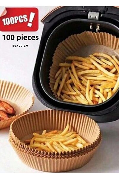 BRE HOME Airfryer Compatible Baking Paper 100 Pcs |   20X20 cm |   Oil Proof ...
