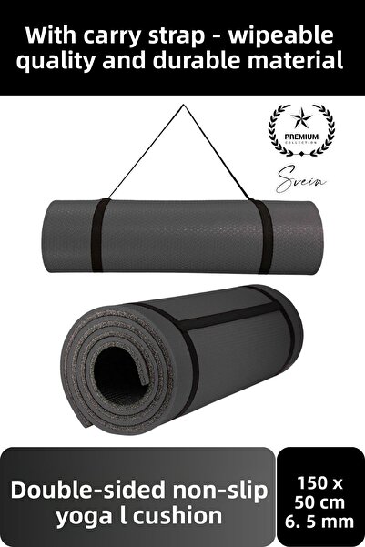 Svein Αδιάβροχο χαλάκι γιόγκα πιλάτες με ανθεκτικό αντιολισθητικό ιμάντα μετα...