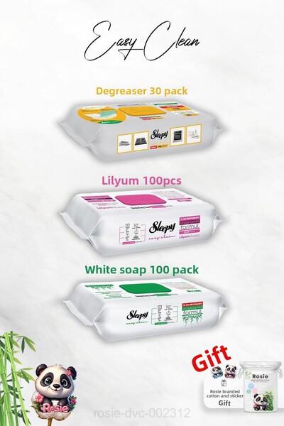 Sleepy هدية Sleepy 100s وRosie - إضافات الصابون الأبيض والليليوم، 30 منشفة تن...