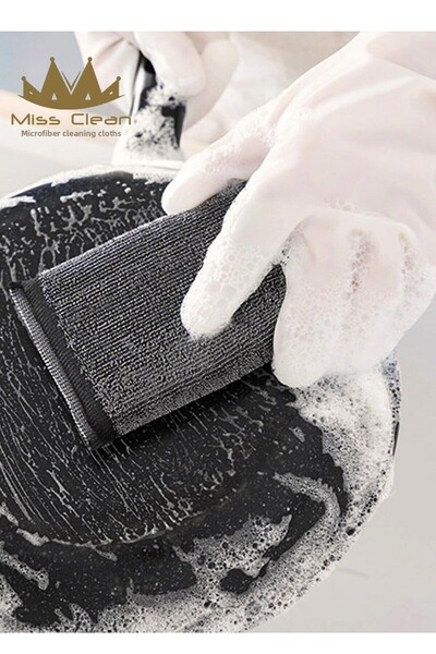 MissClean (2 PCS) Multi-Purpose Metal Inox Teflon Ceramic Anti-Scratch Wire Dish Cleaning Sponge