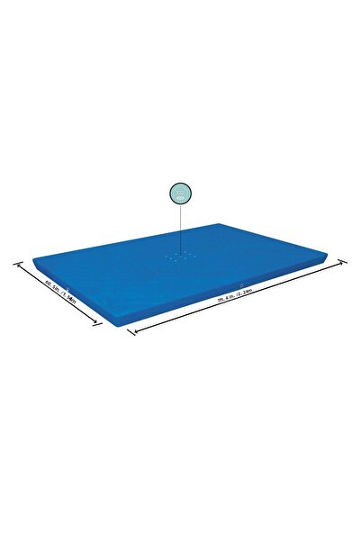 BESTWAY Flowclear Swimming Cover For Rectangular Steel Pro Pools 7 Ft 3 58103