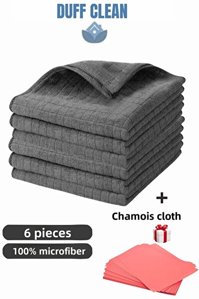 DUFF CLEAN (6 bucăți) cârpă de bucătărie din microfibră culoare gri 40*40 cm ...