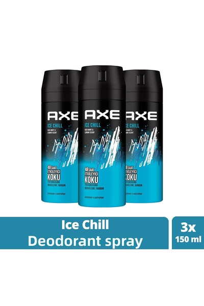 Axe Men's Deodorant & Body Spray Ice Chill 48 Hour Effective Fragrance 150 ml