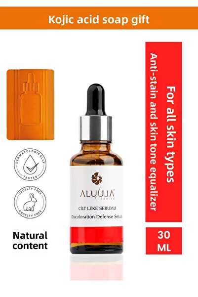 ALUULA Zawira Blemish and Color Correcting Serum 30 ml - Kojic Acid Soap Gift