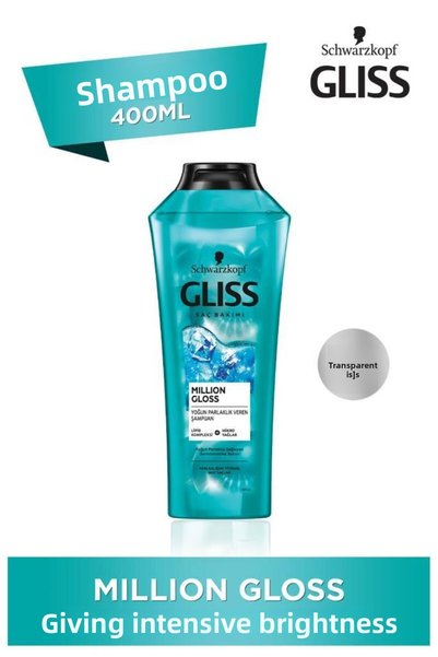Gliss Million Gloss - Intense Shine 400ml Shampoo, Pack of 6